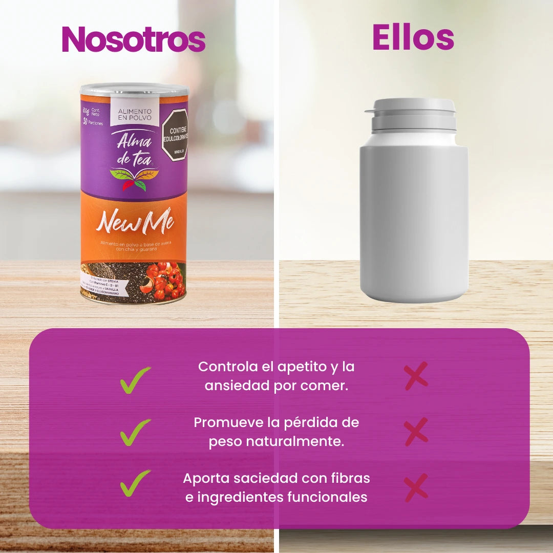 New Me: tu aliado natural contra la ansiedad por comer!