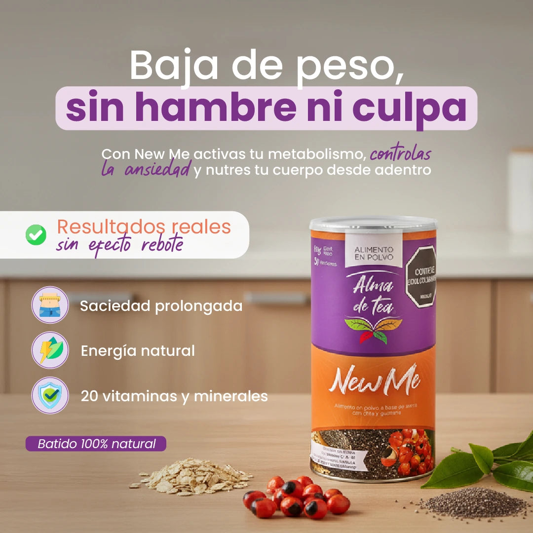 New Me: tu aliado natural contra la ansiedad por comer!